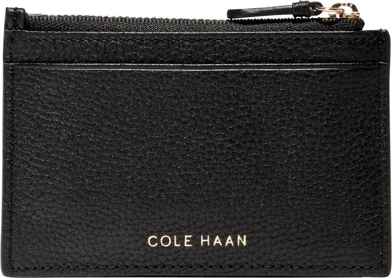 Cole Haan Women's Grand Series Card Case W/Zip, Black - Image 2