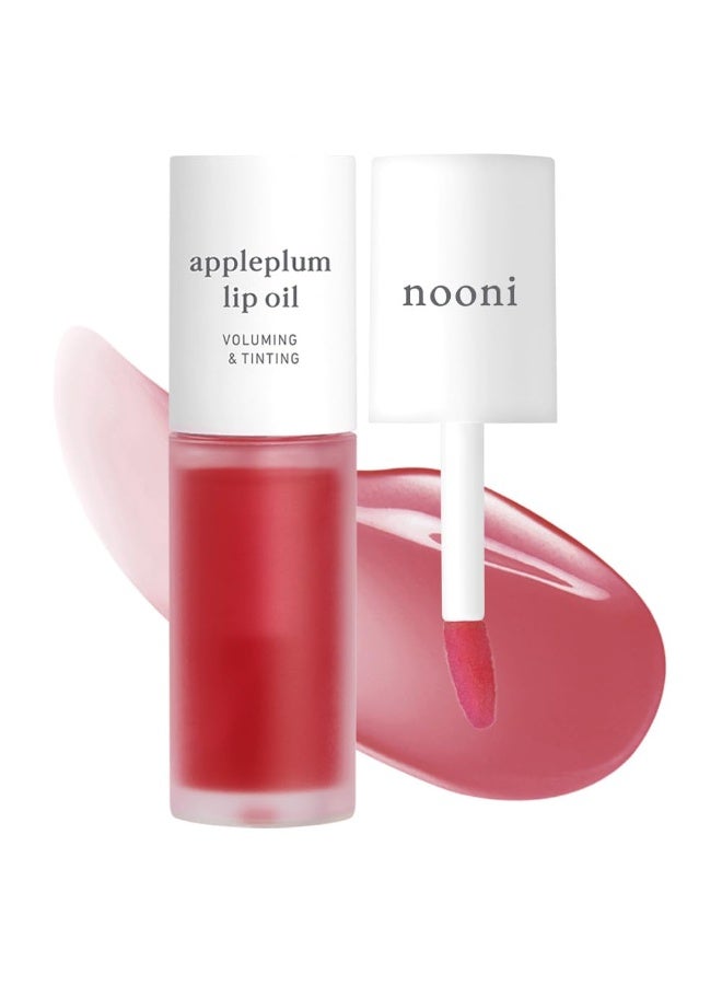 NOONI Korean Lip Oil - Appleplum | Long-Lasting, Moisturizing, Plumping, Revitalizing for Dry Lips, Waterproof, No Peel Off, Korean Tint, Hydrating, Nourishing Crystal Clear, 0.12 FL Oz - Image 1