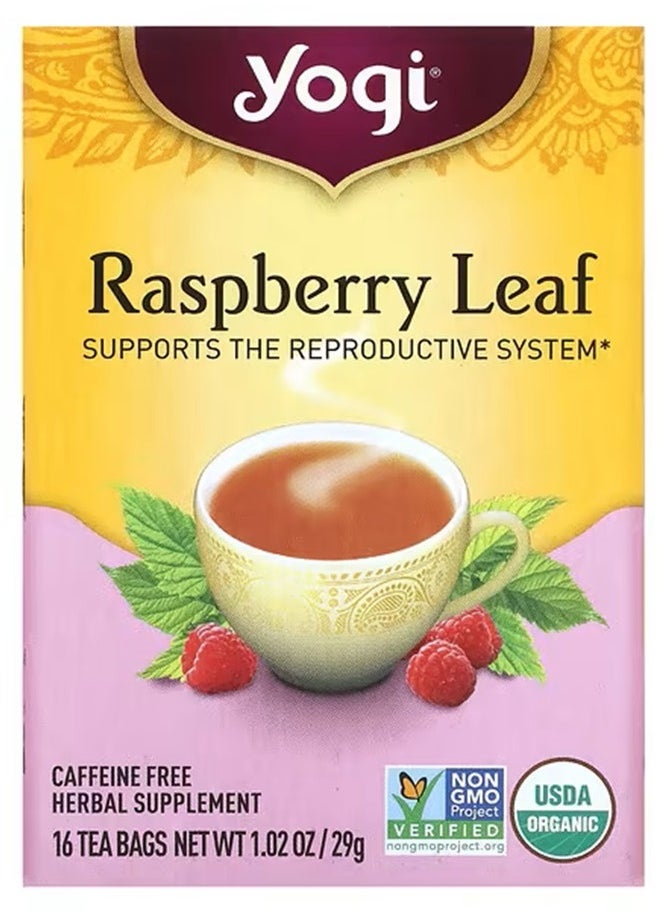 Yogi Tea Raspberry Leaf Caffeine Free 16 Tea Bag-29 g  - Image 1