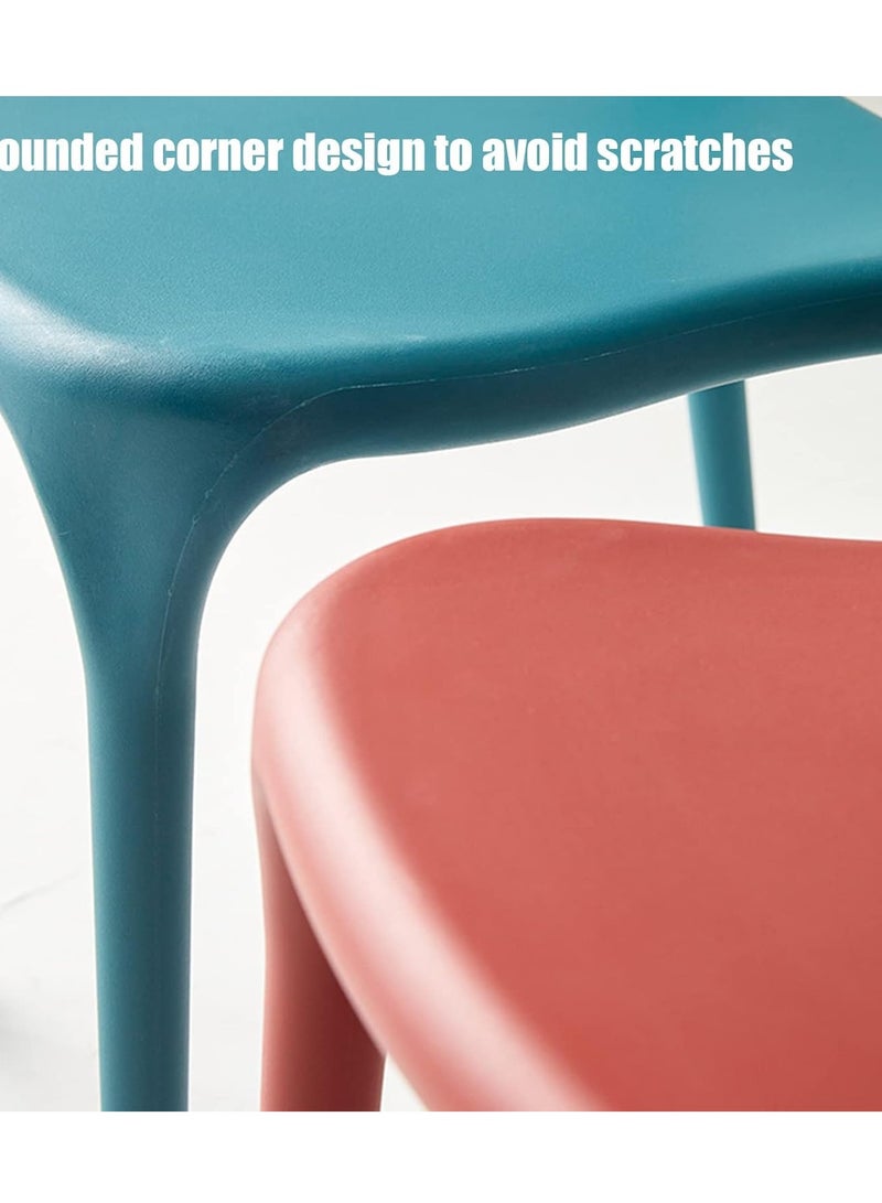 MAPLE HOME DECORATION Maple Home  Plastic Chairs Stacking Modern Molded Side Chair Minimalist Nordic Casual Kitchen Dining Room Chair Living Room Chairs Indoor Outdoor Armchair  - Image 5