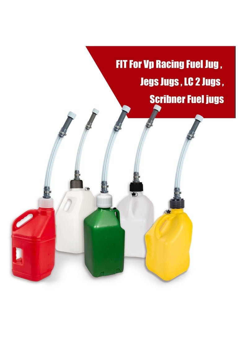 Y&D - Flexible Racing Fuels Filler Hose, Fuel Jug Hose For Vp Jug, Scribner Jugs, Jugs LC2 Upgraded Filter Design, 2PCS - Image 1