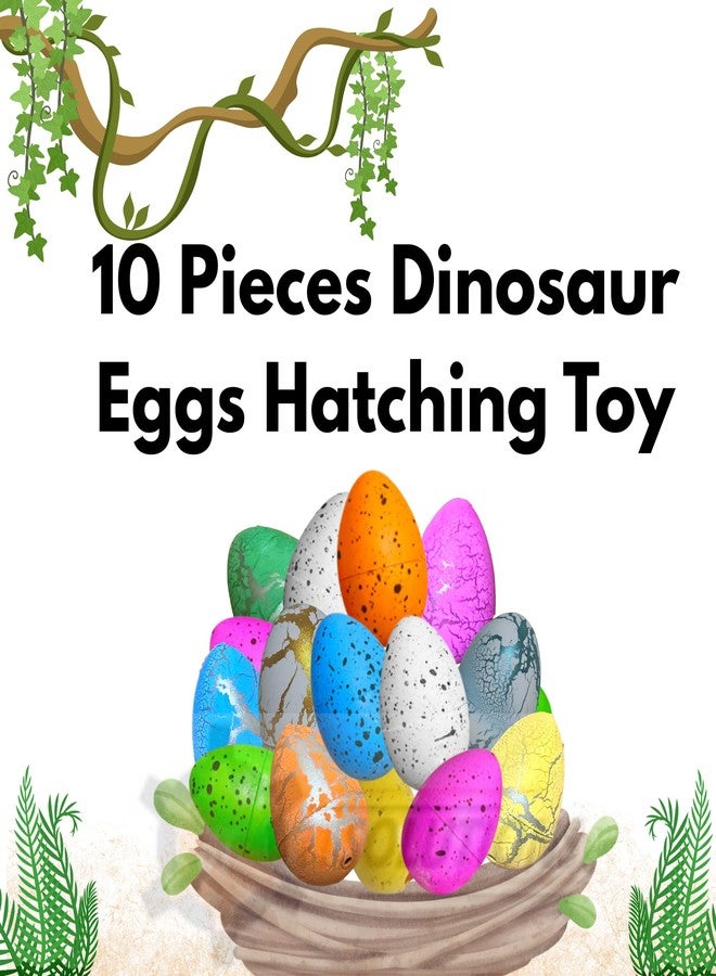 Dinosaur Egg Toy | Dinosaur Eggs Toys for Kids 3-15 | Magic Multicolour Water Hatching Toy | Fun Dino Toy for Kids Birthday Gift | Combo for Boy & Girls (Pack of 6+4 Eggs) - Image 2