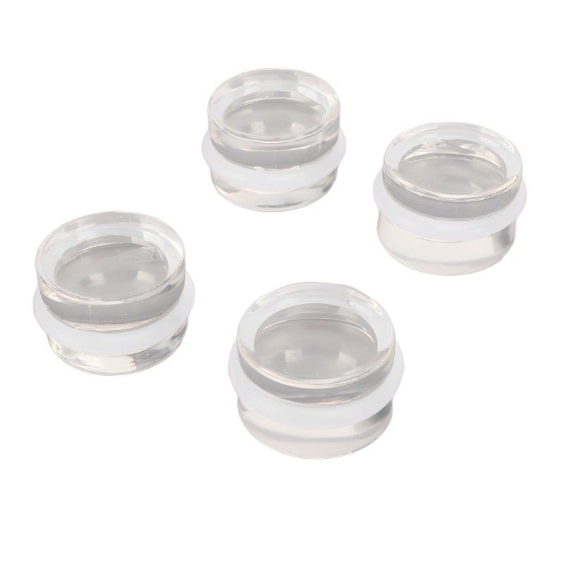 Transparent Plastic Acrylic Door Stopper - High Transparency Scratch Proof Noiseless Self Adhesive Door Stopper for Home Living Room Bathroom Office - Image 4