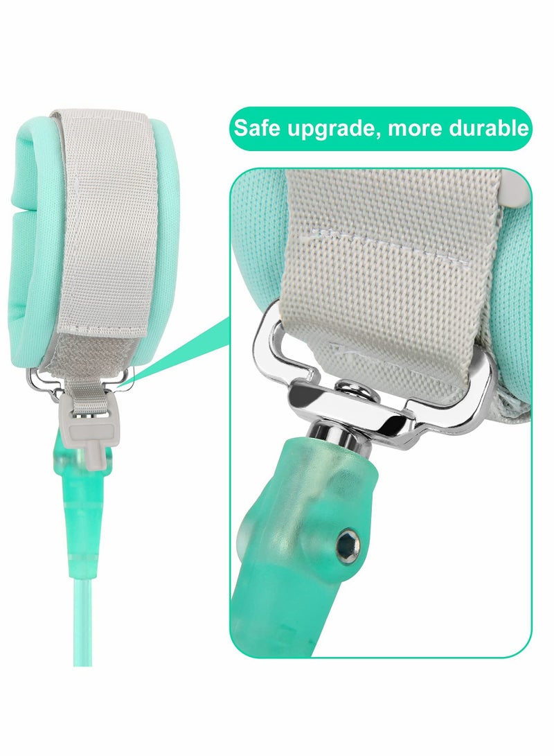KASTWAVE Kids Anti Lost Wrist Link  Kid Leash Anti Lost Wrist Link with Key Lock Upgraded Baby Leash with Safety Wristband Rope for Babies Toddlers Child Kids Green - Image 4