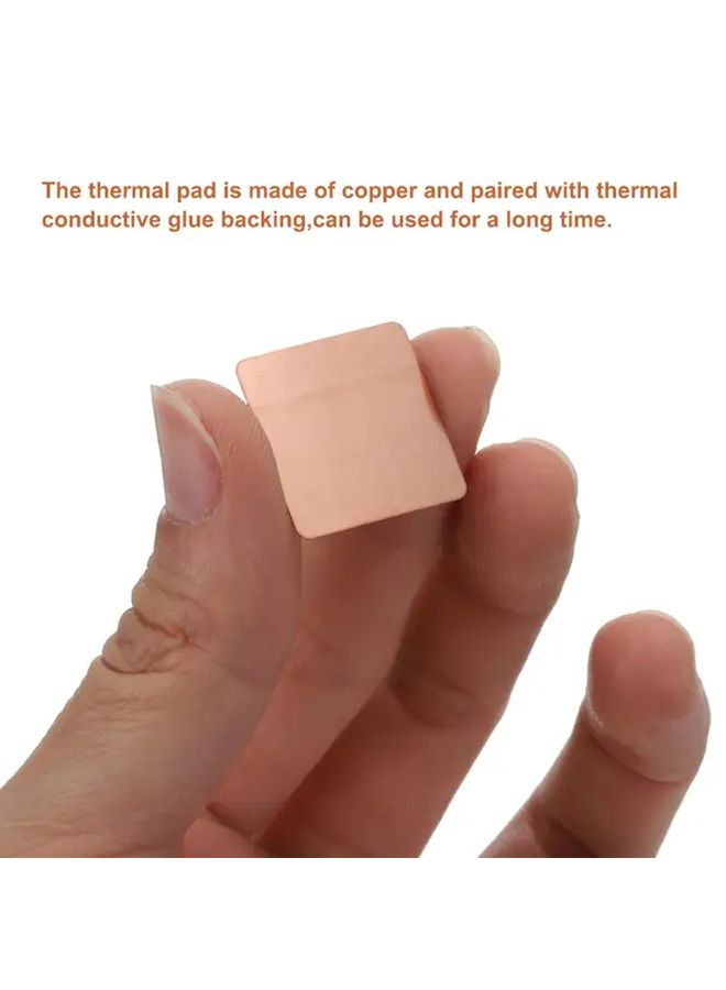 5pcs 15x15x1Mm Thermal Pad For Laptop CPU GPU RAM Cooling Copper Heat Dissipation - Image 4