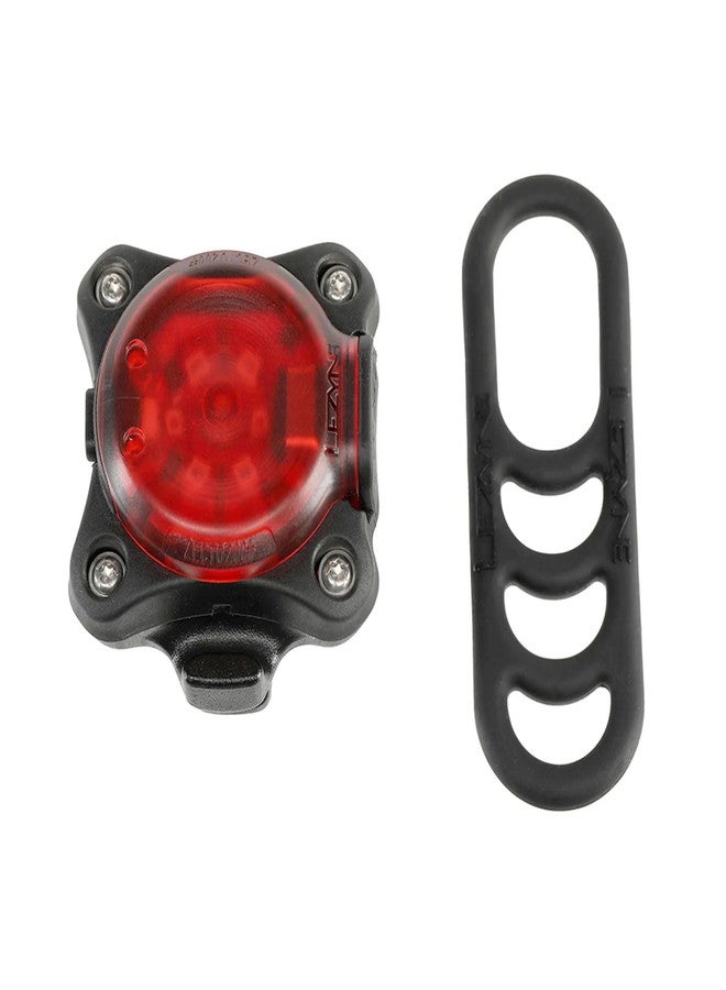 LEZYNE Zecto Drive 200+ Bicycle USB Rechargeable IPX7 Waterproof LED Rear Light w/Multiple Solid & Flash Modes | Silicone Rubber Mounting Strap Included, 200 Lumens/USB-C, Black - Image 5