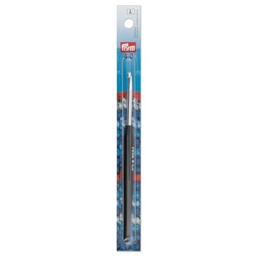 Prym 6" Crochet Hook, Aluminum with Soft Grip, 4mm - Image 1