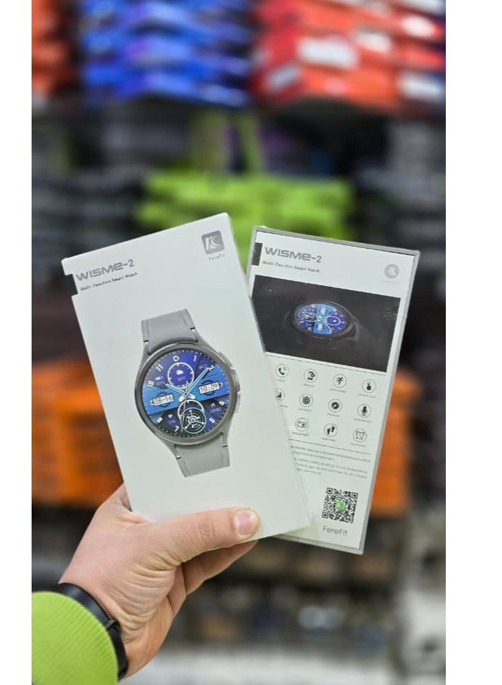 ويزمي ساعة Wisme 2 الذكية باللون الفضي مقاس 1.62 بوصة - Image 4