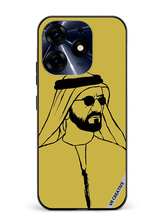 VR CREATIVE Protective Case Cover For Tecno Spark 10 Pro Sheikh Mohammed Bin Rashid Al Maktoum Design Multicolour - Image 1