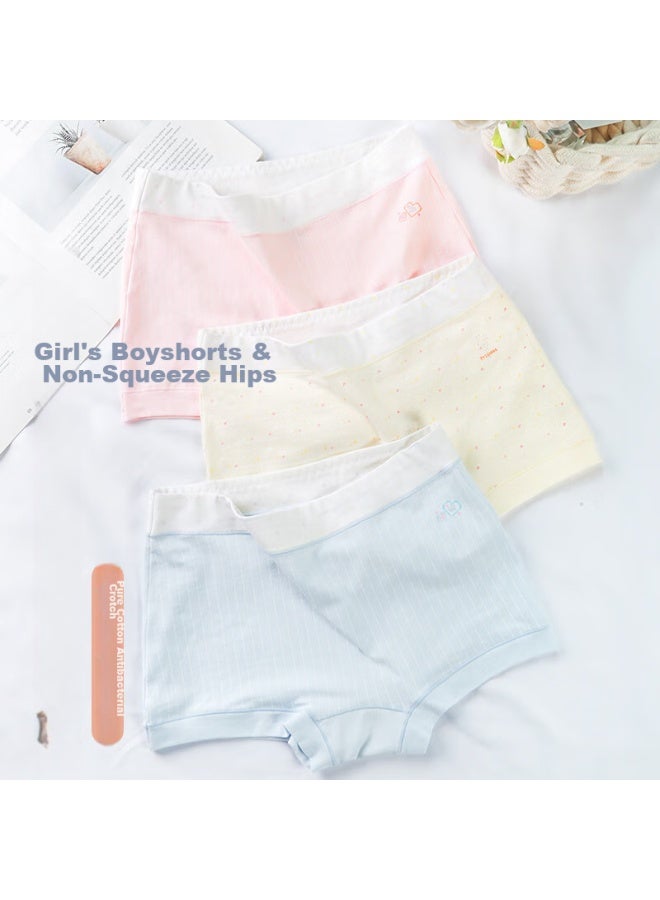AURORA Ailier & Oulula Girls' Boyshort Underwear, Women's Boxer Briefs, Teenage Girls' Underpants, Middle And High School Students' Panties, Size L  - Image 1