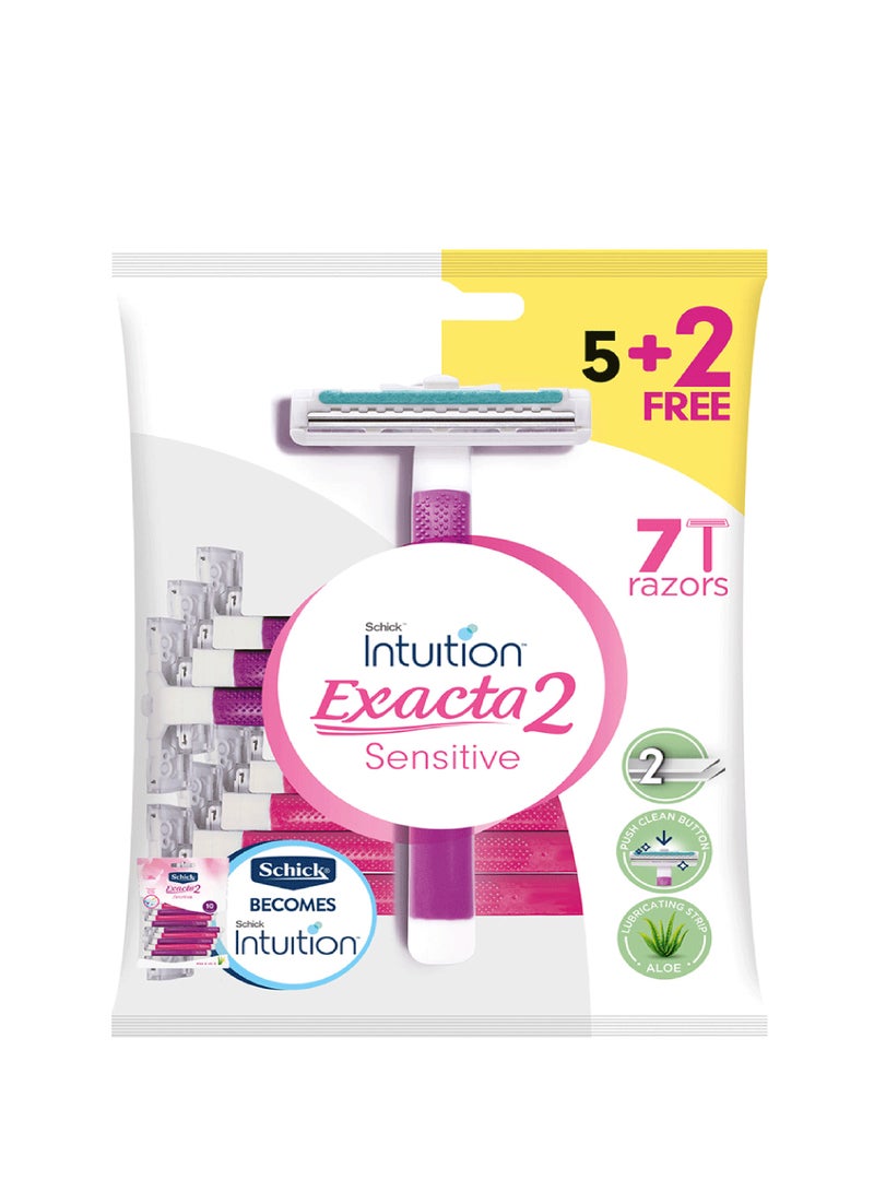 Intuition SCHICK EXACTA2 SENSITIVE RAZOR 5+2