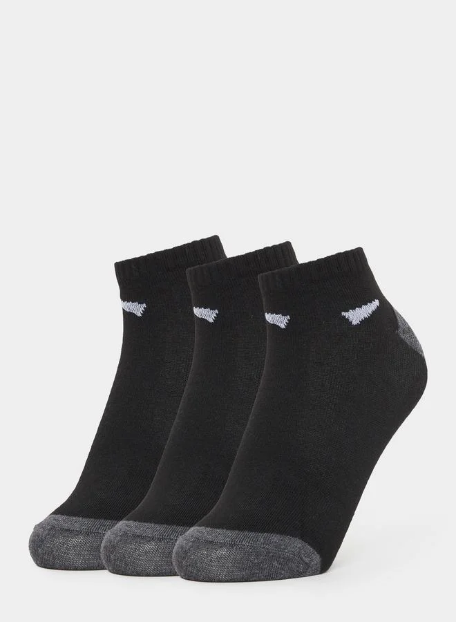 Pack of 3 - Contrast Detail Ankle Socks