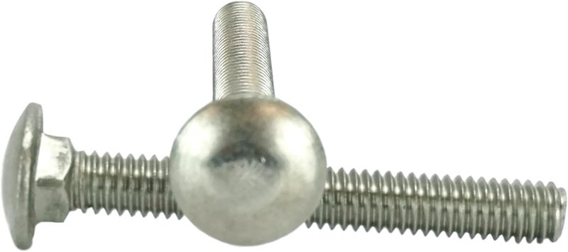 Chenango Supply Stainless 5/16-18 x 2-1/2inches Carriage Bolt (1inches to 5inches Lengths Available in Listing), 18-8 Stainless Steel,25 Pieces (5/16-18x2-1/2) - Image 1