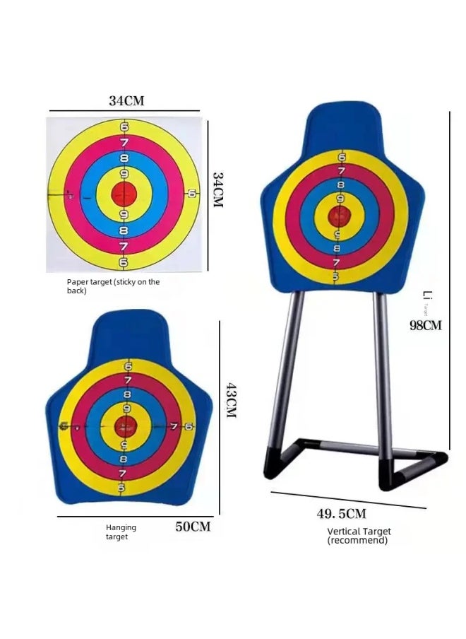 Children's Day Gift Sucker Bow And Arrow Archery Toy Suit Parent-Child Competitive Shooting Outdoor Group Building Recurve Bow-Color:F Big Red Bow 10 Arrows  - Image 4