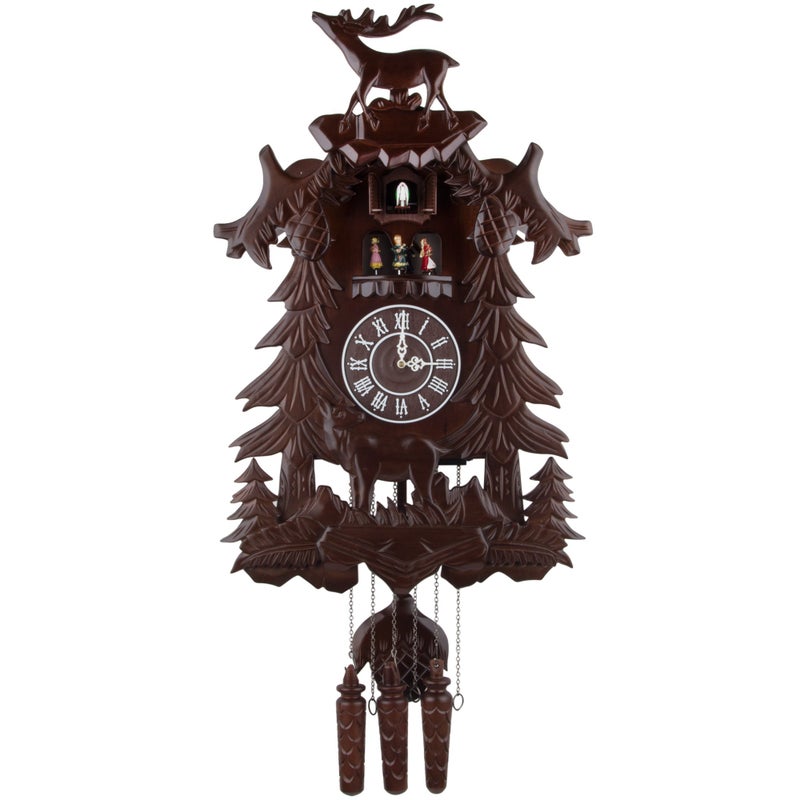 Kendal Cuckoo Clock Large Vintage Deer Handcrafted Wood Cuckoo Clock MX226C