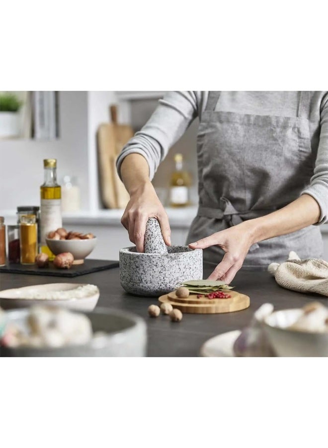 Joseph Joseph Jj 003802 Grijs Dash Vijzel Met Bamboe Deksel - Image 2