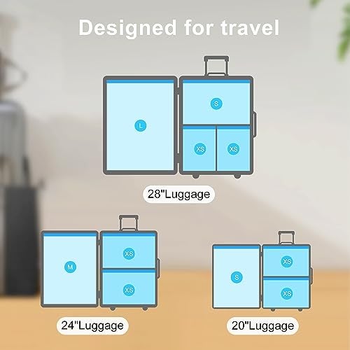 UPGOGO Combo 12 Pack Travel Vacuum Bags with Portable Electric Pump, Space Saver Vacuum Storage Bags for Clothing and Luggage, Travel Essentials - Image 3