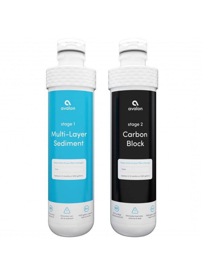 Avalon Avalon AVALONFILTER 2 Stage Replacement Filters Branded Bottleless Water Coolers NSF Certified, 2 Count (Pack of 1), White - Image 1