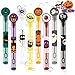 WOONOO 48 PCS Halloween Party Favors Bubble Wands Halloween Toys for Kids 8 Colors Assortment Designs for Halloween Goodie Bag Stuffers Non Candy Treats Bubble Maker Toys - Image 2