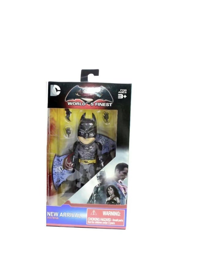DC Q-version Batman figurine, with movable joints and interchangeable hands - Image 1