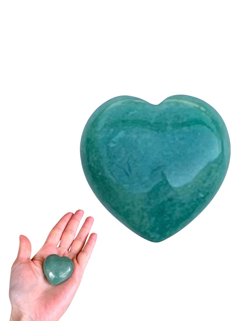TheraLuma Natural Heart-Shaped Crystal Stone – Amethyst, Lapis Lazuli, Green Aventurine | Healing Gemstone for Meditation, Relaxation & Stress Relief  - Image 3