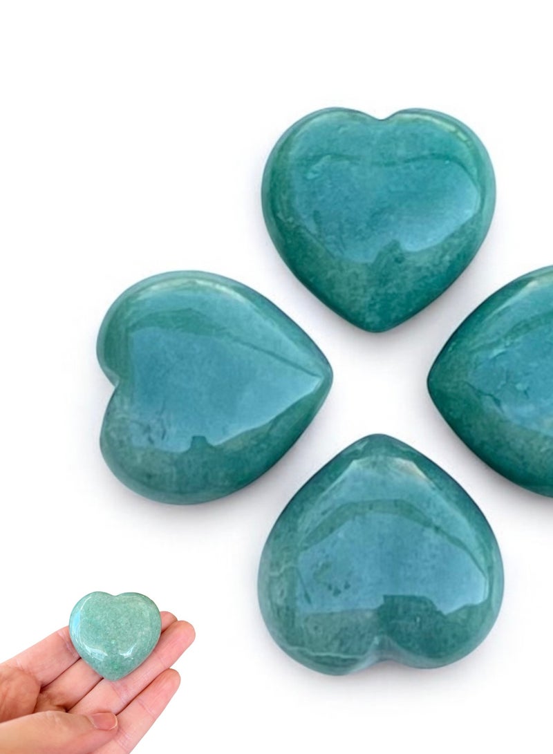 TheraLuma Natural Heart-Shaped Crystal Stone – Amethyst, Lapis Lazuli, Green Aventurine | Healing Gemstone for Meditation, Relaxation & Stress Relief  - Image 2