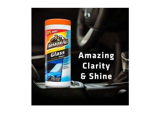 Armor All Glass Wipes - Pack of 2 (30 Wipes Each) - Image 5