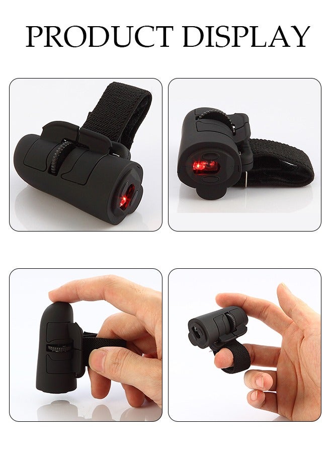 DUNISO High Speed Mini 2.4GHz USB Wireless Lazy Finger Rings Portable Optical Mouse for PC Laptop Desktop Reducing Wrist Fatigue  - Image 2
