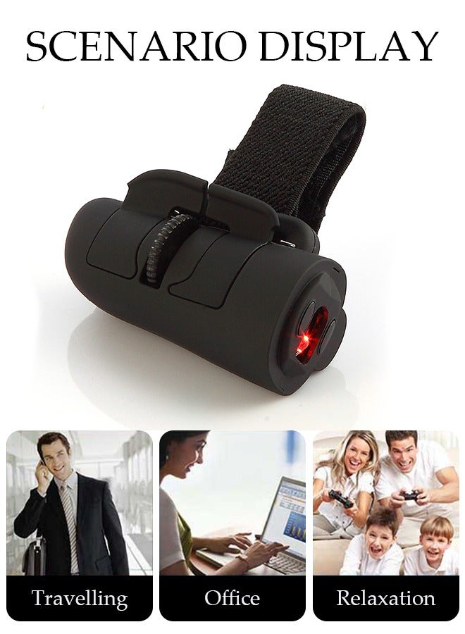 DUNISO High Speed Mini 2.4GHz USB Wireless Lazy Finger Rings Portable Optical Mouse for PC Laptop Desktop Reducing Wrist Fatigue  - Image 3