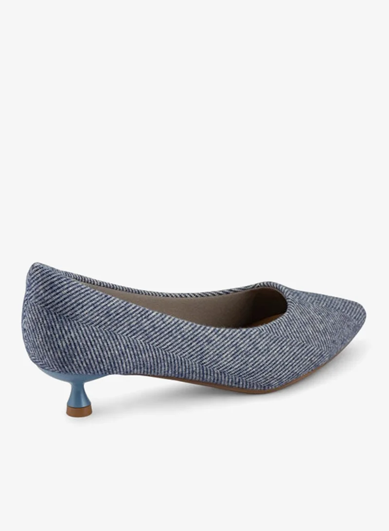 فينتشي مضخات نسائية مدببة إصبع القدم متوسط الكعب