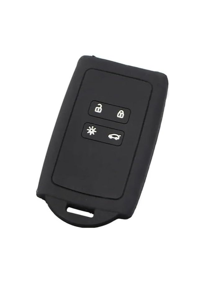 SOLDOUT 4 Buttons Silicone Key Cover Case Zoe Compatible with Renault Captur Megane Talisman Espace Clio Zoe Koleos Scenic 4 Arkana Dacia Sandero Card Remote  - Image 1