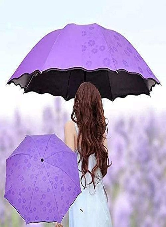 YUG ENTERPRISE umbrella rain summer chhata chatri cloudy baris Windproof And Waterproof Umbrella Rain And Uv Protection, Blossom Umbrella | 1 pcs - Image 2
