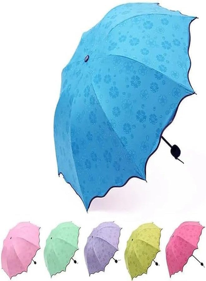YUG ENTERPRISE umbrella rain summer chhata chatri cloudy baris Windproof And Waterproof Umbrella Rain And Uv Protection, Blossom Umbrella | 1 pcs - Image 1