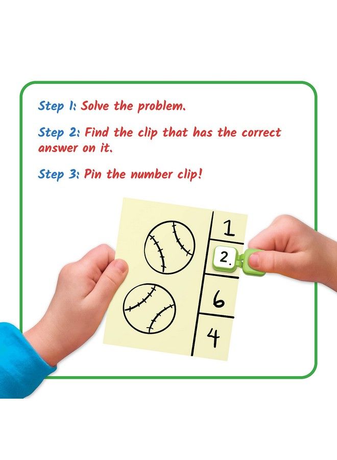 hand2mind Learn My Numbers Fine Motor Clips Kids Clothespin Activities Fine Motor Toys Learning Numbers For Toddlers Toddler Numbers And Counting Preschool Learning Activities Montessori Math  - Image 4