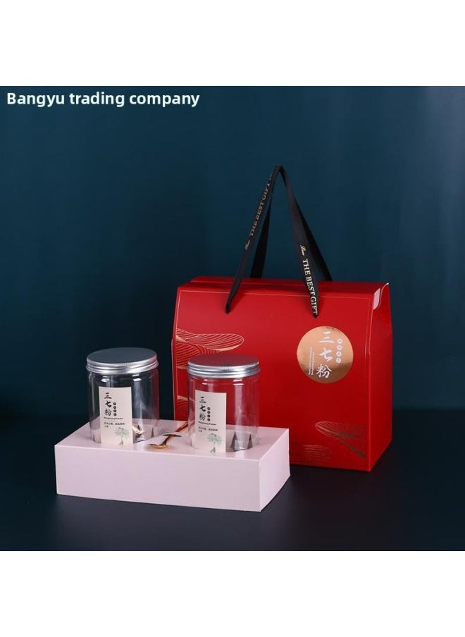 null - Dendrobium Flower Packaging Box Empty Box Universal Dendrobium Packaging Gift Box-Color:Dendrobium Flower (red) 2 Bottles - Image 1
