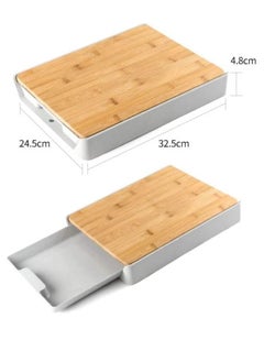 Cutting Board with Storage Tray, Kitchen Wooden Chopping Board Plastic Tray Storage Container - pzsku/ZE10BC16C128C701ED6A8Z/45/_/1627583154/6d5e3a1e-1427-4f00-a874-1cdd0621d8f2