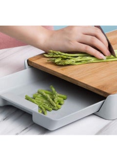 Cutting Board with Storage Tray, Kitchen Wooden Chopping Board Plastic Tray Storage Container - pzsku/ZE10BC16C128C701ED6A8Z/45/_/1627583154/ec6eade9-5830-429c-ab81-9d9127603fbb