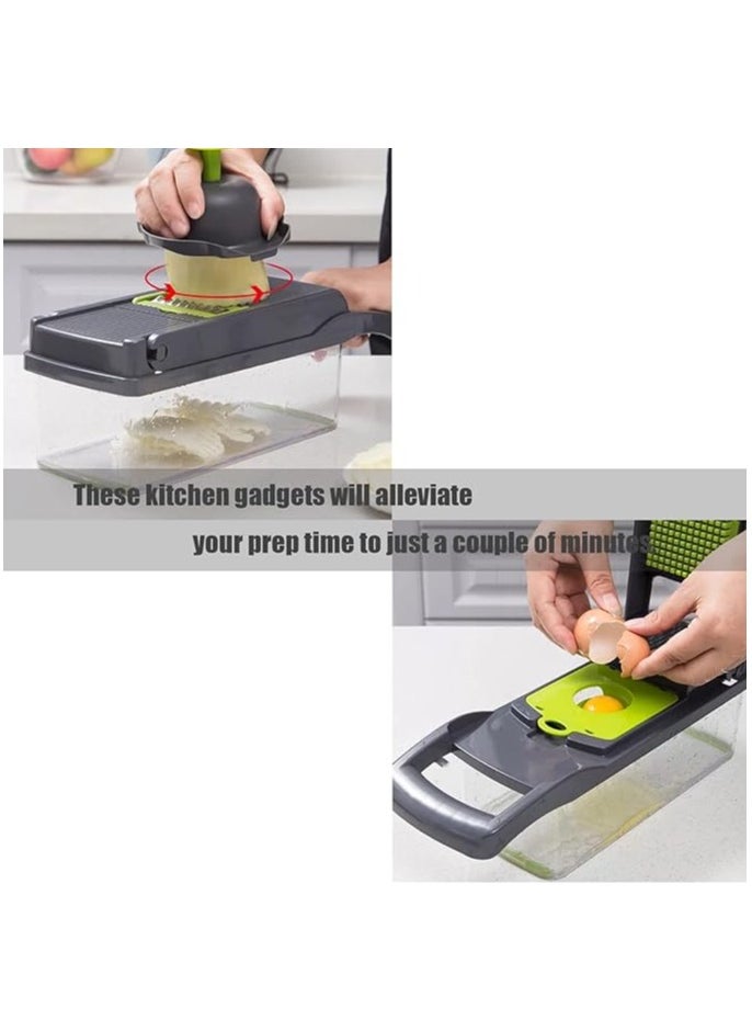 Generic All-in-one Kitchen Vegetable and Fruit Slicer/cutter 16 in 1 veggie slicer  - Image 3