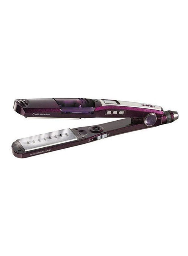 BaByliss Ipro 230 Steam Hair Straightener ST395E Purple - Image 2