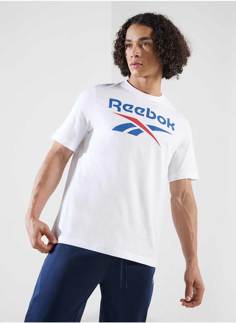 Reebok Identity Big Stacked Logo T-Shirt  - Image 1