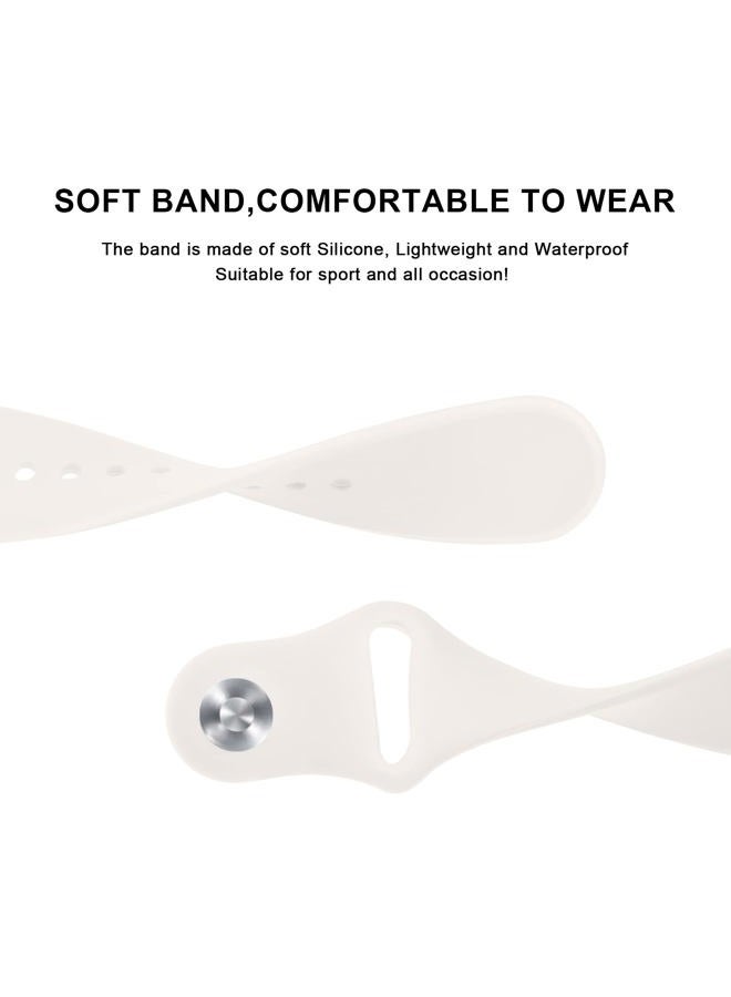 Meliya Silicone Watch Bands, 20mm 22mm Quick Release Soft Sport Replacement Watch Strap for Women Men (20mm, Black+Pink Sand+Starlight) - Image 3