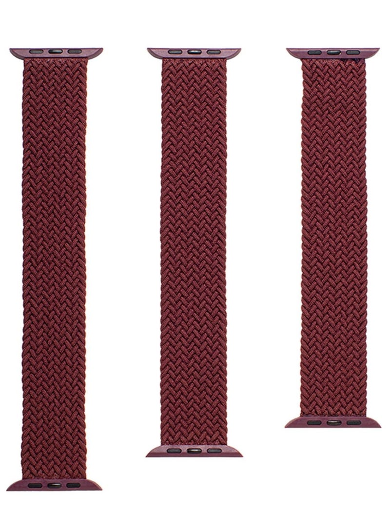 Gear4 Braided Apple Watch Series 8/7 (45mm), Series 6/SE/5/4 (44mm) and Series 3/2/1 (42mm) Band - Wine - Image 4