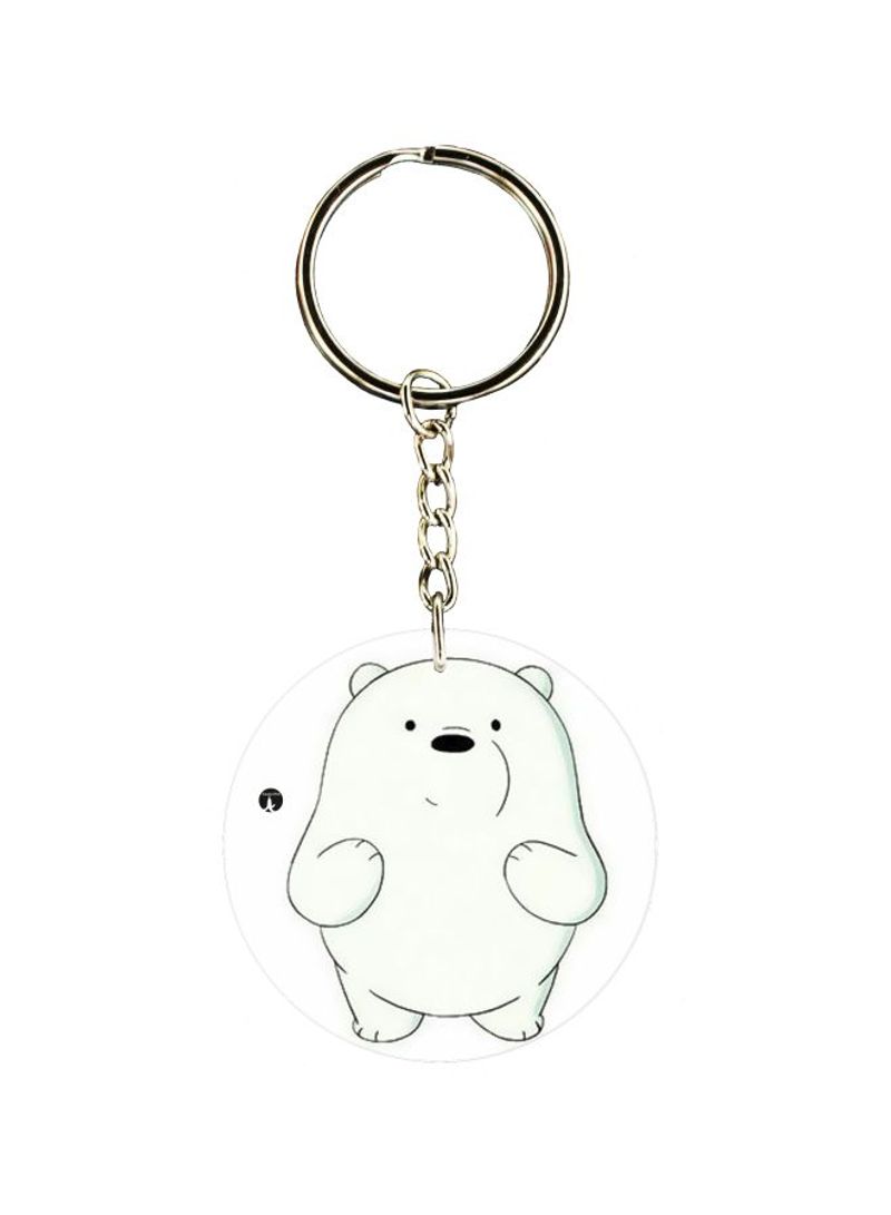 RKN Bear Printed Single Sided Keychain
