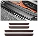 carleef 4PCS Car Door Sill ProtectorAntiScratch Rubber Car Door Protector Edge Guards for Door StepsUniversal Waterproof Door Threshold Strips Exterior Accessories for Car Truck SU BlackRed Width 157 - Image 2