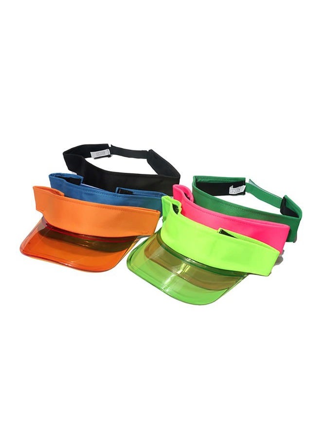 COMLIFE Womens Sun Visor with Transparent Brim Empty Top Tourist Visor Caps Adjustable Sunhat - Image 2