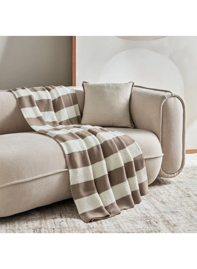 Home Box Sluis Stripe Knitted Throw 170 x 130 cm