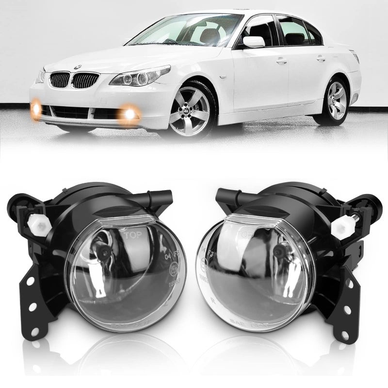 AutoBeeDen Fog Lights for BMW E60 E61 525i 525xi 530i 530xi 545i 550i E46 325Ci 330Ci E90 E91 325i 325xi 328i 328xi 330i 330xi 335d 335i 335xi E63 E64 645Ci 650i E83 X3 M3 3 5 6 Serie