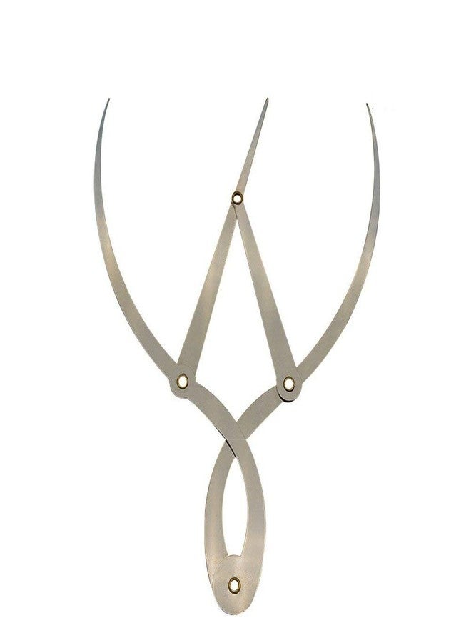 CENMO Stainless Steel Eyebrow Ruler Golden Ratio Calipers 1:1.618 Measure Tool - Image 1