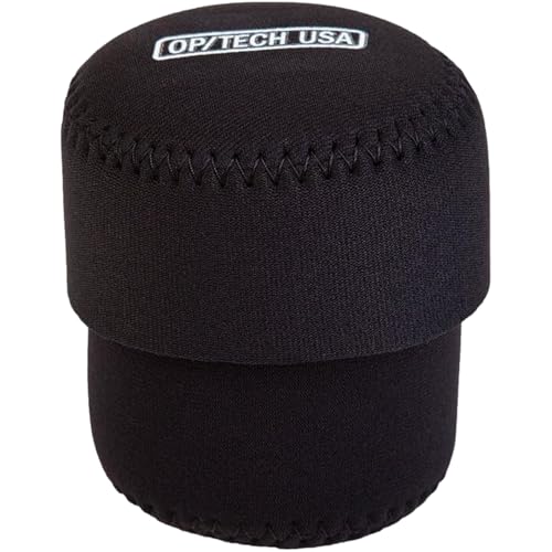 OP/TECH USA Fold-Over Neoprene Lens Pouch – Camera Lens Case for safe Lens Cover storage, Great for Photography & outdoor shoot, Keeps your Lens secure with No-Lose Lid-253 (Black) - Made in USA - Image 1