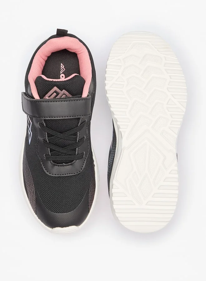 Oaklan by Shoexpress Girl's Colourblock Sports Shoes with Hook and Loop Closure